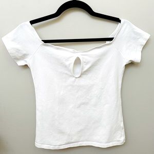 NWNT, Express Keyhole Boatneck Top, Size Medium